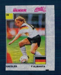 Final 92 (ÜLKER) Ünlü Futbolcular Serisi No 39 # SKZ2341 - Gökçekoleksiyon