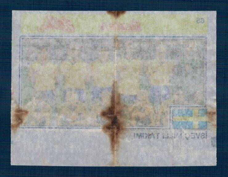 Final 92 (ÜLKER) Ünlü Futbolcular Serisi No 65 # SKZ2346 - 2