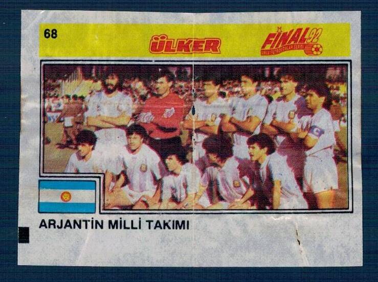 Final 92 (ÜLKER) Ünlü Futbolcular Serisi No 68 # SKZ2348 - 3