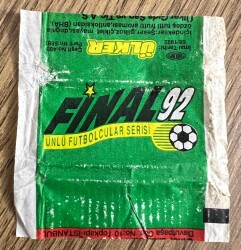 FİNAL 92 (ÜLKER) Ünlü Futbolcular Serisi Sakız Sarma Kağıdı# SKZ1859 - 3