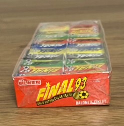 FİNAL 93 - ÜLKER FİNAL (ÜLKER) 1992 Şekerli Sakız Açılmamış Kutu # SKZ1832 - 6
