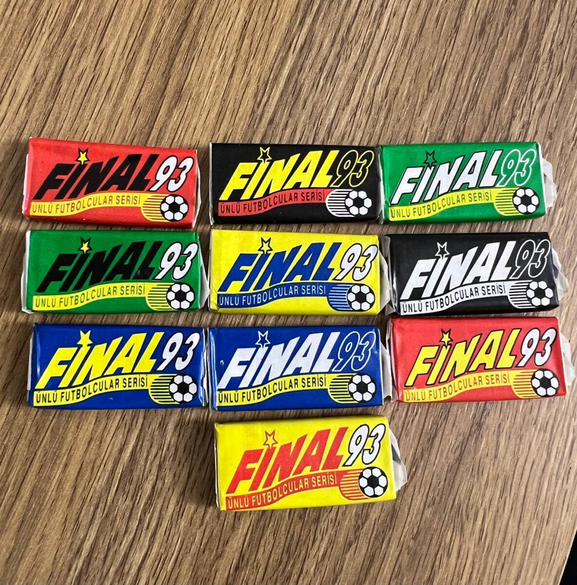 FİNAL 93 (ÜLKER) Ünlü Futbolcular Serisi Ful Set# SKZ1840 - 7