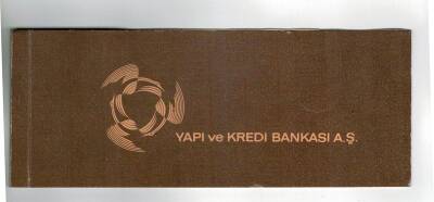 Finans - 1975 Yapı ve Kredi Bankası Çek Koçanı EFM1214 - 2