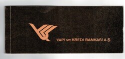 Finans - 1980 Yapı ve Kredi Bankası Çek Koçanı EFM1212 - 2