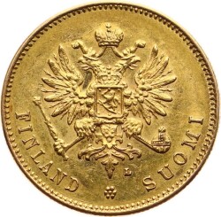 Finlandiya 20 Markka 1910 Aleksandr II Nikolas II - Altın YMP10916 #980 - 2