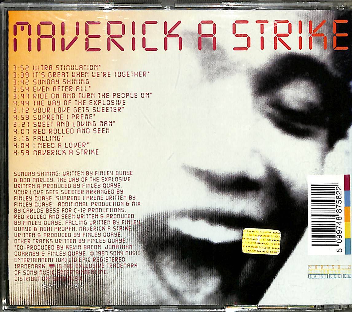 Finley Quaye - Maverick A Strike CD (İkinci El) CD4665 - 2