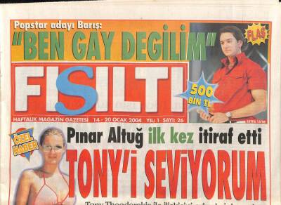 Fısıltı Gazetesi 14-20 Ocak 2004 - Kadir İnanır İle İbrahim Tatlısese Ağır Suçlama GZ80158 - 1