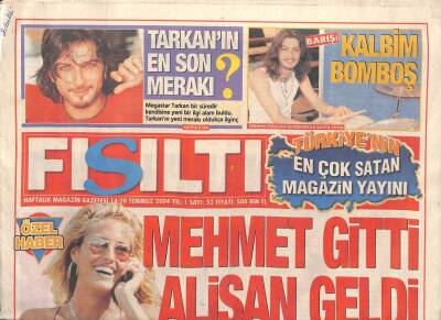 Fısıltı Gazetesi 14-20 Temmuz 2004 - Çağla Şikel , Aynı Dizide Oynadığı Alişanla Aşk Yaşamaya Başladı GZ80033 - 1
