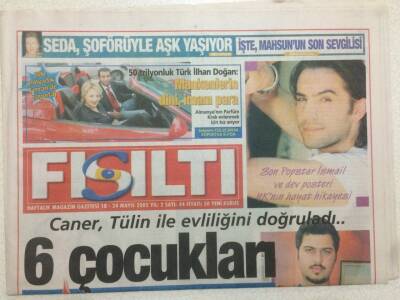 Fısıltı Gazetesi 1824 Mayıs 2005 - Caner Tülin İle Evliliğini Doğruladı GZ51939 - 1