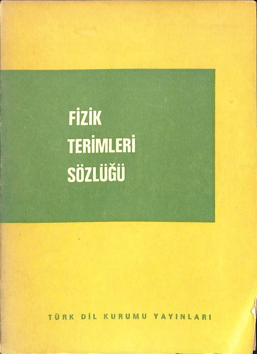 Fizik Terimleri Sözlüğü NDR101328 - 1