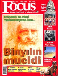 FOCUS DÜNYAYI KEŞFETMEK VE ANLAMAK İÇİN SAYI10 - EKİM 1998 - LEONARDO DA VİNCİ, TARİH DRAKULA 100 YAŞINDA, SPOR MARATON, COĞRAFYA BABABURNU KTP2490 - Gökçekoleksiyon