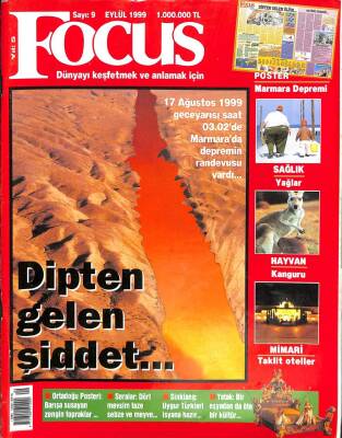 FOCUS Popüler Bilim ve Kültür Dergisi 9 Eylül 1999 17 AĞUSTOS 1999 DEPREMİ KTP2539 - 1