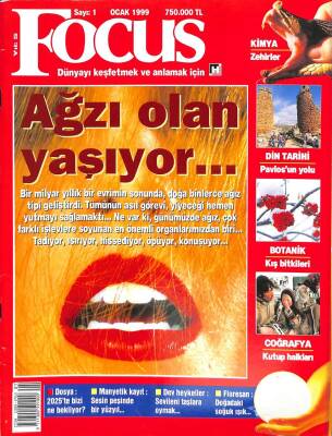 Focus Popüler ,Bilim Ve Kültür Dergisi Sayı1 Ocak 1999 -Ağzı Olan Yaşıyor ...Aziz Pavlos un Yolunda Anadolu KTP2534 - 1