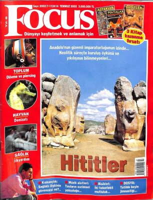 Focus Popüler ,Bilim Ve Kültür Dergisi Sayı20027-112414 Temmuz 2002-Hititler -Kemik Titreten Bisiklet KTP2557 - 1