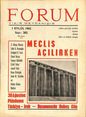 Forum Fikir Meydanıdır 1 Eylül 1962 Sayı202 Din Ve Din Adamı - Vergi Reformu NDR81524 - 1