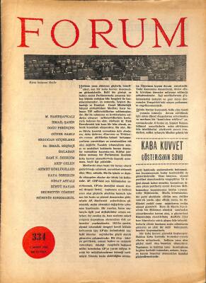 Forum Fikir Meydanıdır 1 Mart 1968 Sayı334 Hasan Ali Yücel Ve Batılılaşmak - Kaba Kuvvet Gösterisinin Sonu NDR81522 - 1