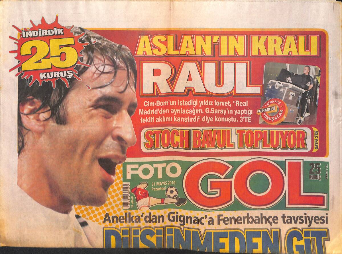 Foto Gol 31 Mayıs 2010 - Aslan'ın Kralı Raul - Quaresma Artık Sinirleri Bozuyor - İstanbul'un Kralı Hamilton GZ135732 - 1