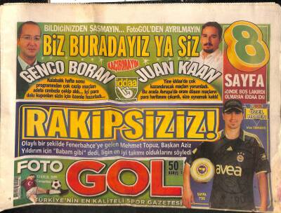 Foto Gol Gazetesi 12 Eylül 2009 - Yabancı Hocalardan Trabzona Fayda Yok GZ116885 - 1