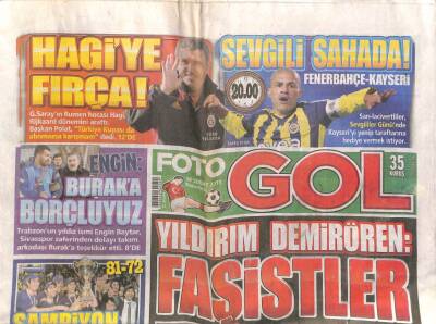 Foto Gol Gazetesi 14 Şubat 2011 - Yıldırım DemirörenFaşistler GZ104533 - 1