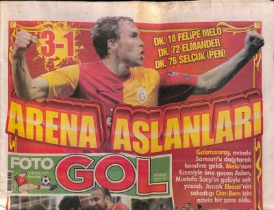 Foto Gol Gazetesi 19 Eylül 2011 - Başrol Oyuncusu Bienvenu GZ116751 - 1