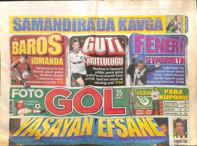 Foto Gol Gazetesi 25 Kasım 2010 - Yaşayan Efsane Alex GZ104540 - 1