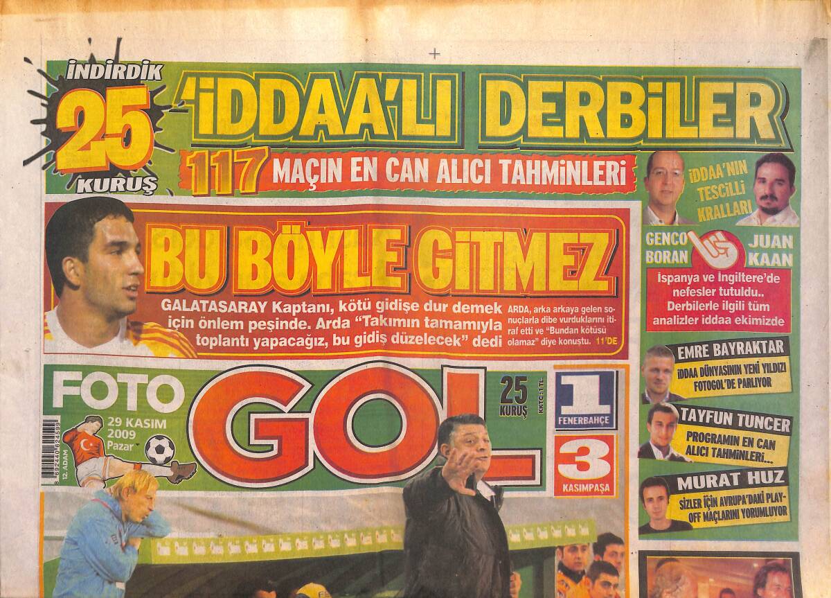 Foto Gol Gazetesi 29 Kasım 2009 - Kasımpaşa Laneti - Aykut Kocaman: Hesap Sorma Zamanı Rota Twente'ye Döndü GZ135733 - 1
