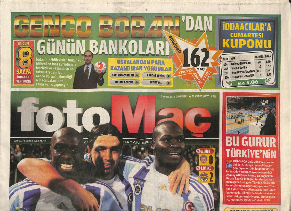 Foto Maç Gazetesi 10 Mart 2012 - İnter, Galatasaraylı Semih'i İzliyor - Alex De Souza: Türkiye'de Emekli Olacağım GZ153839 - 1