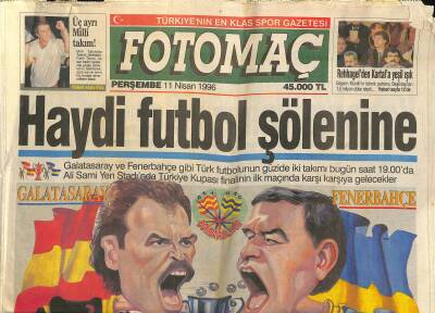 Foto Maç Gazetesi 11 Nisan 1996 - Halterde Dünya Üçüncüsüyüz - Potada Antalya Küme Düştü GZ123164 - 1