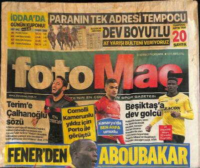 Foto Maç Gazetesi 5 Haziran 2019 - Fenerden Aboubakar Bombası - Kartalda Lazovic Sesleri GZ125026 - 1