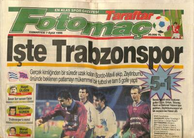Foto Maç Gazetesi 7 Eylül 1996 - Lazaroniden Taraftara Davet - Devler Pusuda GZ123170 - 1