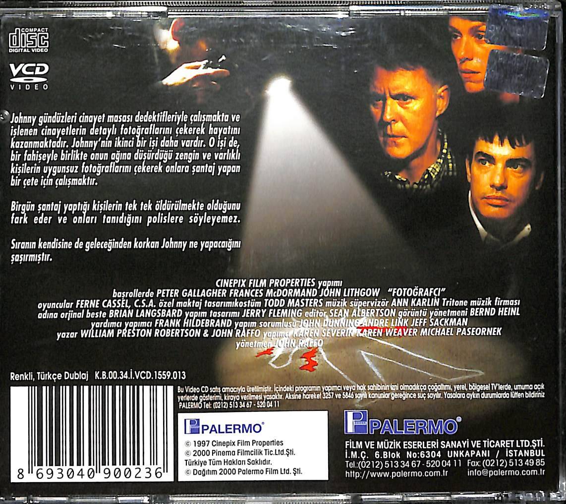 Fotoğrafçı – Johnny Skidmarks (1998) Orijinal VCD Film ' Frances McDormand, Peter Gallagher, John Lithgow ' VCD28234 - 2