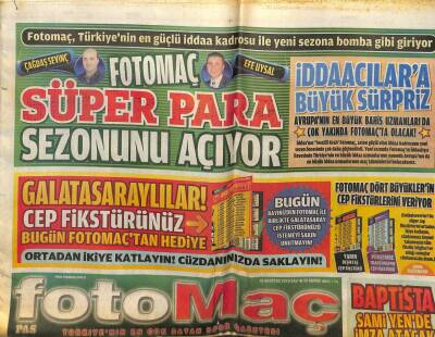 Fotomaç Gazetesi 10 Ağustos 2010 - Fenerliler Gözünüz Aydın Niang Tamam GZ101246 - 1
