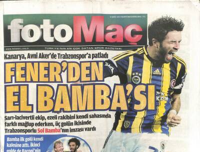 Fotomaç Gazetesi 18 Şubat 2013 - Fenerbahçeden El Bambası GZ107119 - 1