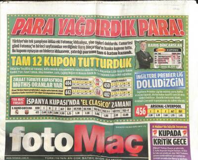 Fotomaç Gazetesi 29 Ocak 2013 - Galatasaray Drogbayı Resmen Açıkladı GZ104529 - 1
