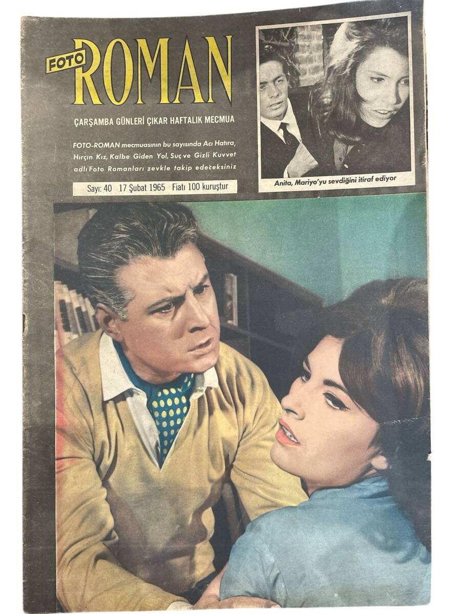 Fotoroman Haftalık Mecmua 17 Şubat 1965 Sayı: 40 NDR93364 - 1