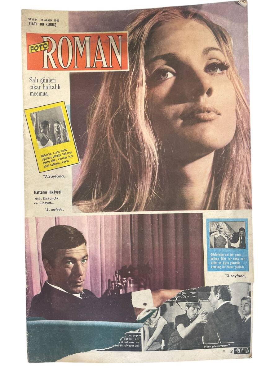 Fotoroman Haftalık Mecmua 21 Aralık 1965 Sayı: 84 NDR93358 - 1