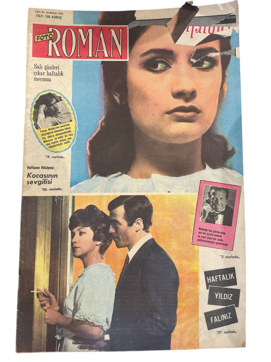 Fotoroman Haftalık Mecmua 28 Aralık 1965 Sayı: 85 NDR93357 - 1