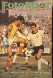 Fotospor Haftalık Spor Dergisi 10 Aralık 1968 Sayı 118 - Mustafa Yürür, Sanlı Sarıalioğlu, Nuri Toygün NDR85621 - Gökçekoleksiyon