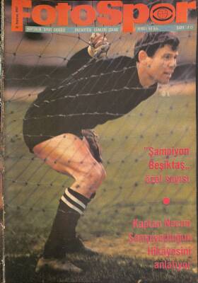 Fotospor Haftalık Spor Dergisi 12 Haziran 1967 Sayı40 - Şampiyon Beşiktaş Özel Sayısı, Kaptan Necmi NDR85921 - 1
