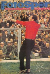 Fotospor Haftalık Spor Dergisi 22 Ekim 1968 Sayı111 Onbinlere Yön Veren Adam Amigo Orhan, Can Bartu Resmi NDR85975 - Gökçekoleksiyon