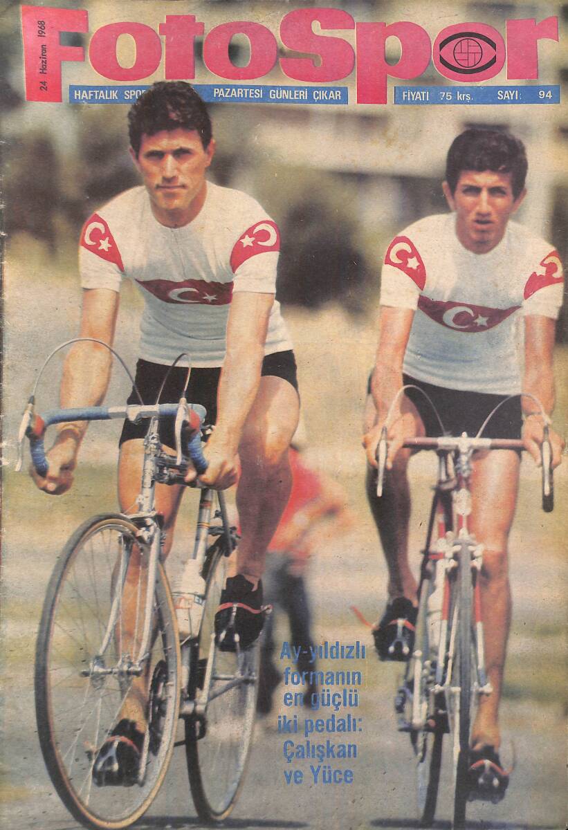 Fotospor Haftalık Spor Dergisi 24 Haziran 1968 Sayı : 94 NDR93349 - 1
