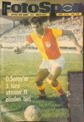 Fotospor Haftalık Spor Dergisi 25 Kasım 1969 Sayı 168 - G.Sarayın 3. Tura Uzanan 11 Elinden Biri, Di Stefanoya Top Oynatmadım NDR86042 - Gökçekoleksiyon