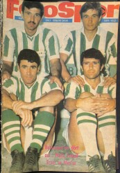 Fotospor Haftalık Spor Dergisi 5 Ağustos 1969 Sayı 152 - Bursasporun Dört Ası Müfit, İsmail, Ersel ve Mesut, Dadaşlar Takımı Erzurumspor NDR86028 - Gökçekoleksiyon