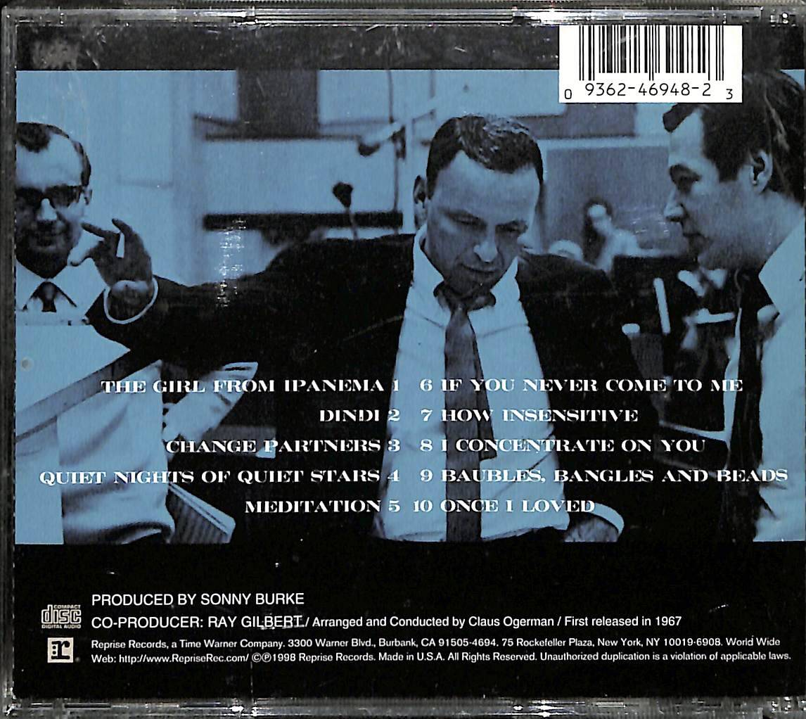FRANCIS ALBERT SINATRA & ANTONIO CARLOS JOBIM CD (İkinci El) CD4656 - 2