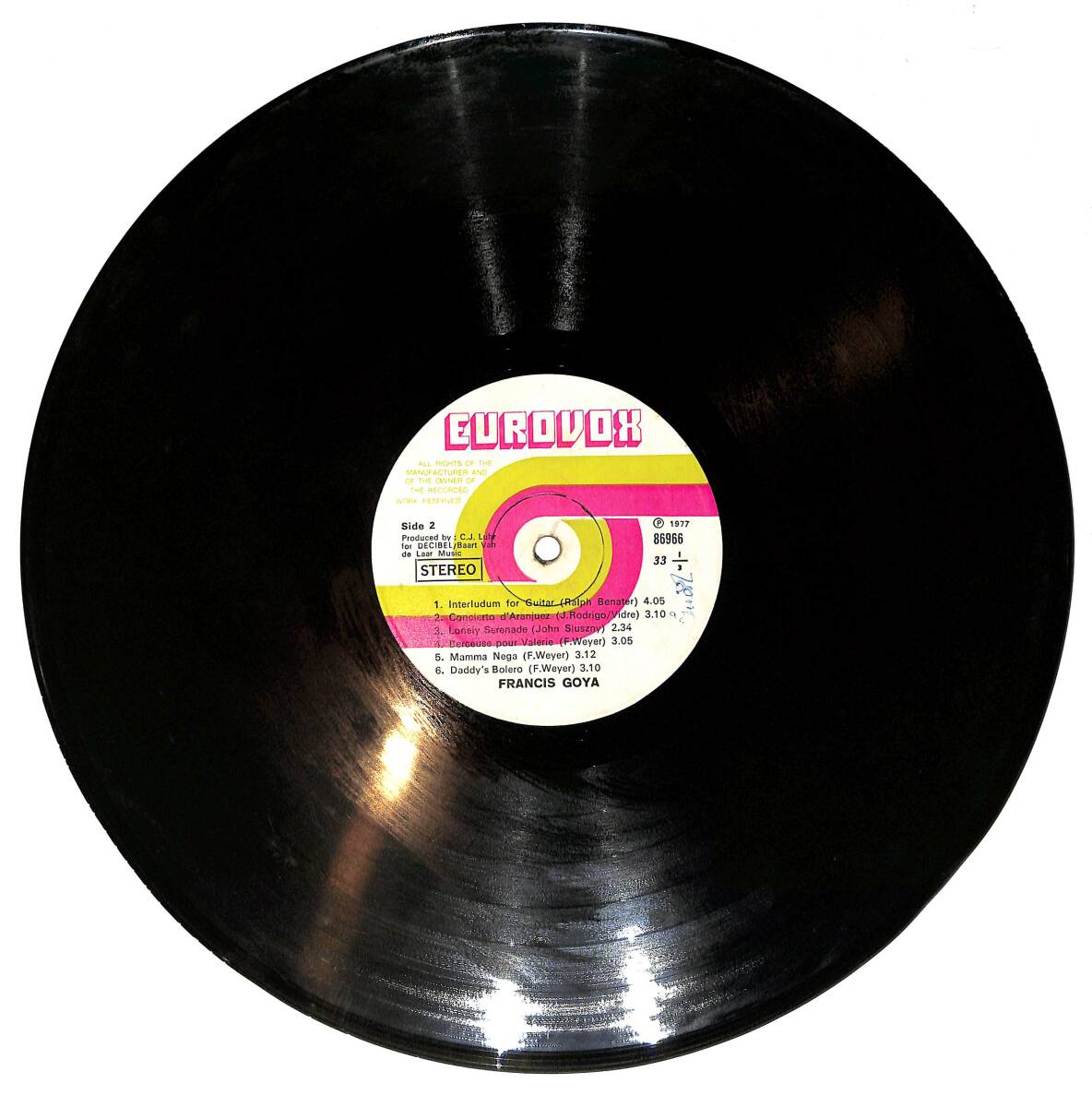 Francis Goya – Maria Padilha LP PLAK (Açıklamayı Okuyunuz) PLK26701 - 1
