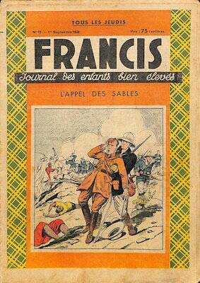 FRANCIS Journal Des Enfants Bien Eleves Sayı12 , 1938 , ÇOK NADİR NDR77163 - 1
