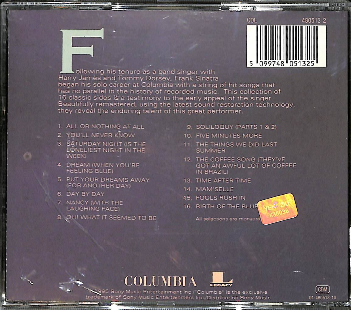 Frank Sinatra - 16 Most Requested CD (İkinci El) CD4912 - 2