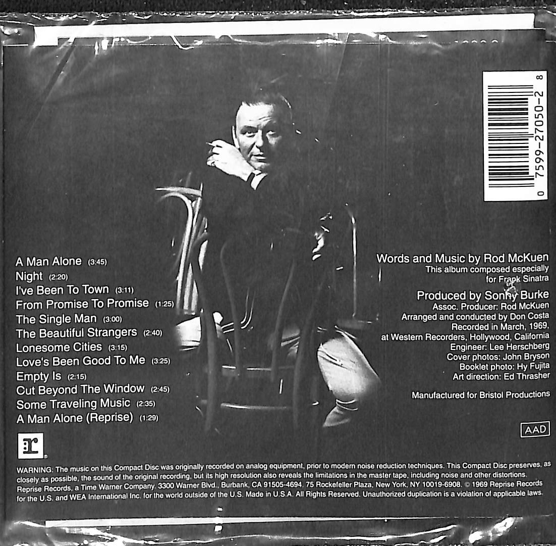 Frank Sinatra - A Man Alone (The Words & Music Of McKuen) CD İkinci El CD5868 - 2