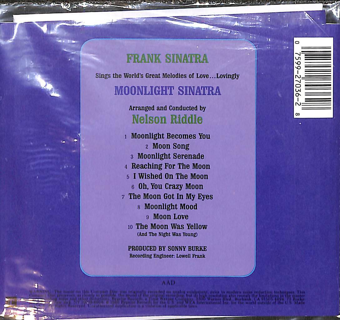 Frank Sinatra - Moonlight Sinatra CD İkinci El CD5876 - 2