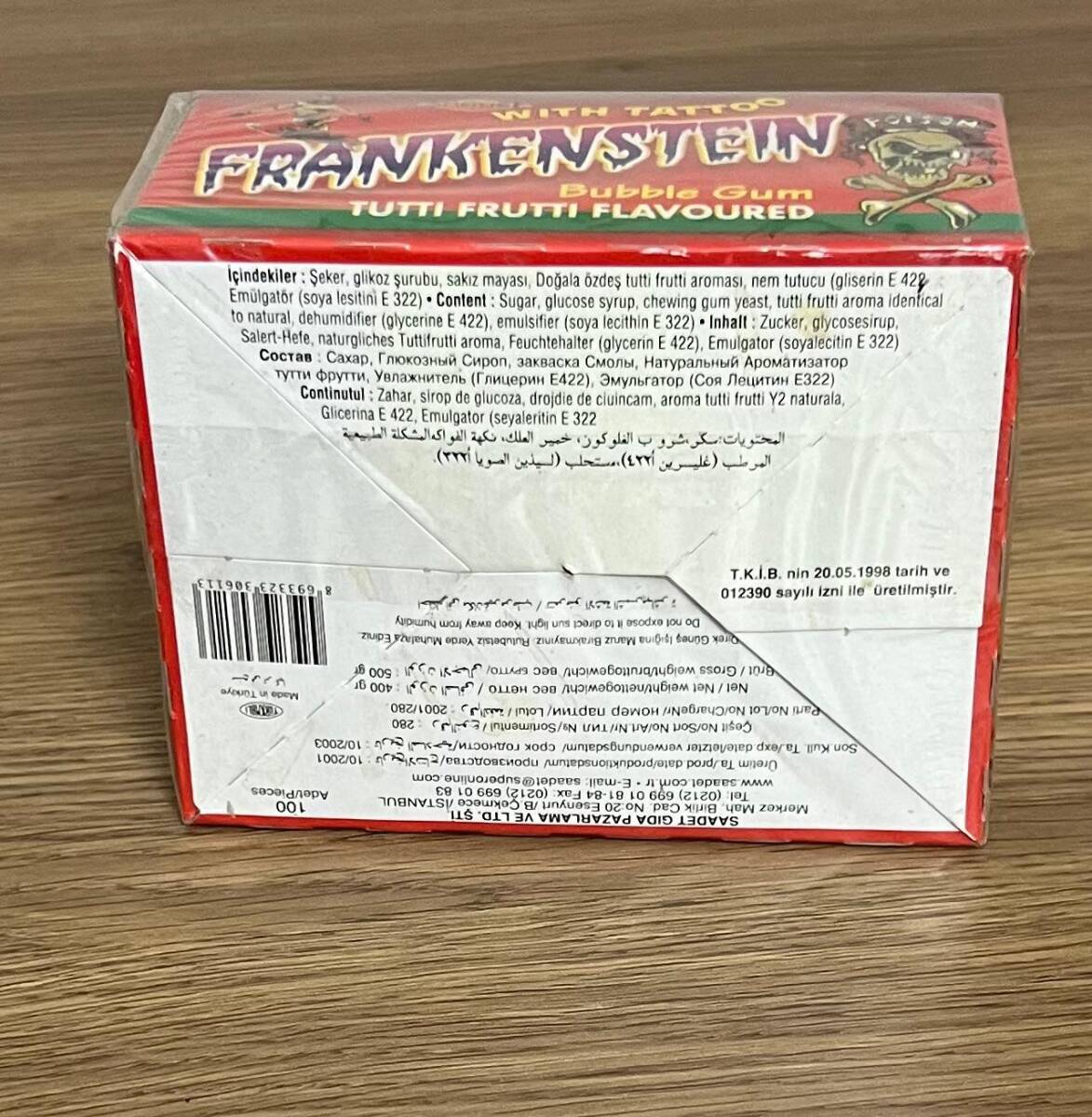 FRANKENŞTEIN (SAADET) 2001 Sakız Açılmamış Kutu # SKZ2014 - 4